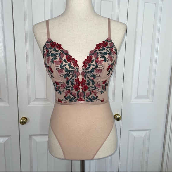 no brand Other - Floral bodysuit thong size S